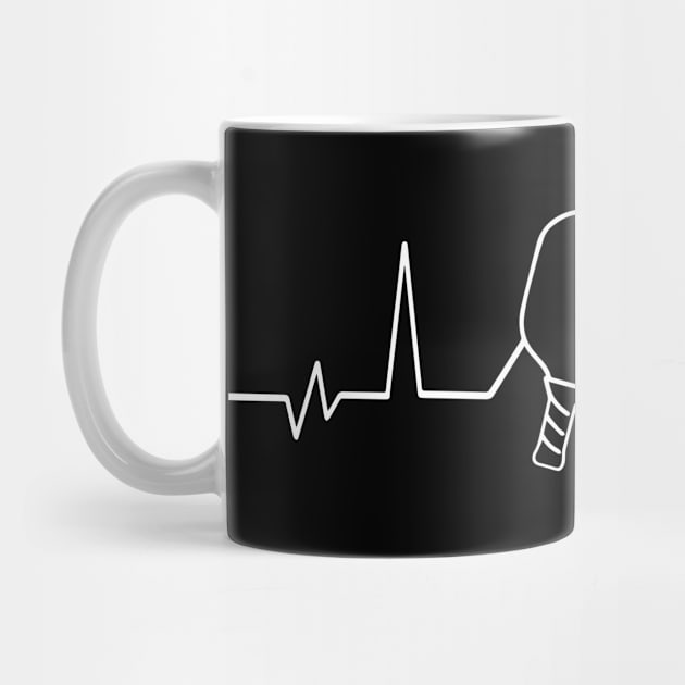 Pickleball Player Lover ECG/EKG by Sanu Designs